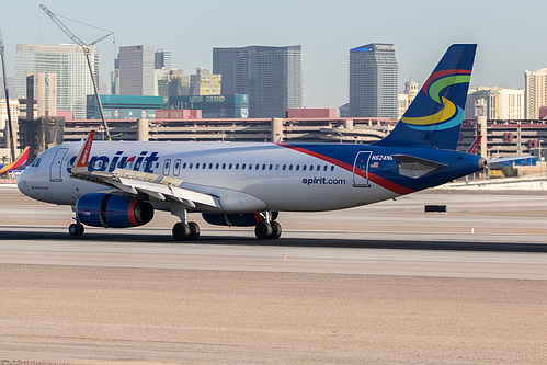 Spirit Airlines Airbus A320-200 N624NK at McCarran International Airport (KLAS/LAS) Spirit Airlines Airbus A320-200 N624NK at McCarran International Airport (KLAS/LAS)