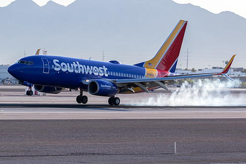 Southwest Airlines Boeing 737-700 N7855A at McCarran International Airport (KLAS/LAS)