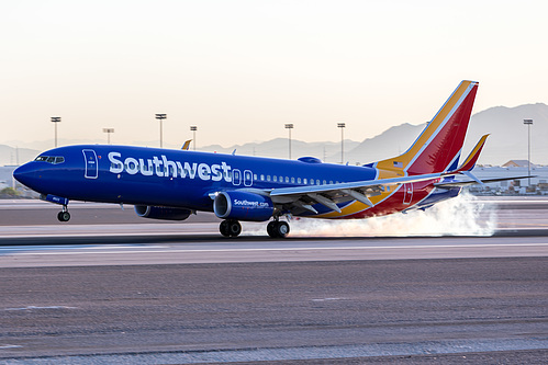 Southwest Airlines Boeing 737-800 N8503A at McCarran International Airport (KLAS/LAS) Southwest Airlines Boeing 737-800 N8503A at McCarran International Airport (KLAS/LAS)