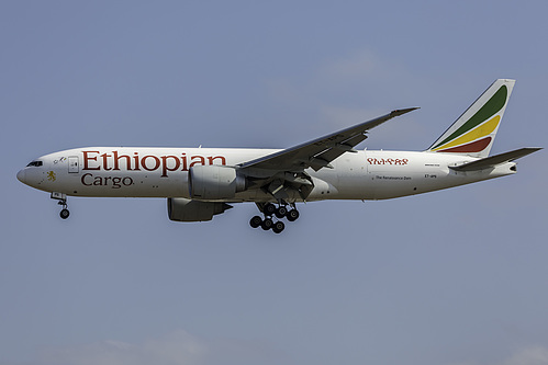 Ethiopian Airlines Boeing 777F ET-APS at Los Angeles International Airport (KLAX/LAX) Ethiopian Airlines Boeing 777F ET-APS at Los Angeles International Airport (KLAX/LAX)
