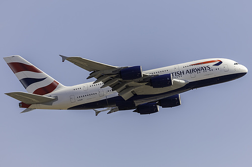 British Airways Airbus A380-800 G-XLEG at Los Angeles International Airport (KLAX/LAX)