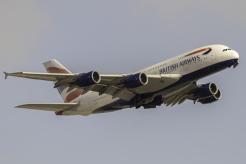 British Airways Airbus A380-800 G-XLEJ at Los Angeles International Airport (KLAX/LAX) British Airways Airbus A380-800 G-XLEJ at Los Angeles International Airport (KLAX/LAX)