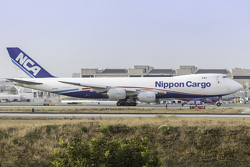 Nippon Cargo Airlines Boeing 747-8F JA17KZ at Los Angeles International Airport (KLAX/LAX) Nippon Cargo Airlines Boeing 747-8F JA17KZ at Los Angeles International Airport (KLAX/LAX)