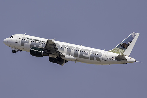 Frontier Airlines Airbus A320-200 N203FR at Los Angeles International Airport (KLAX/LAX) Frontier Airlines Airbus A320-200 N203FR at Los Angeles International Airport (KLAX/LAX)