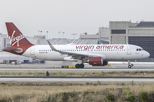 Virgin America Airbus A320-200 N281VA at Los Angeles International Airport (KLAX/LAX)