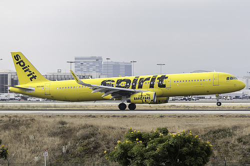 Spirit Airlines Airbus A321-200 N664NK at Los Angeles International Airport (KLAX/LAX)