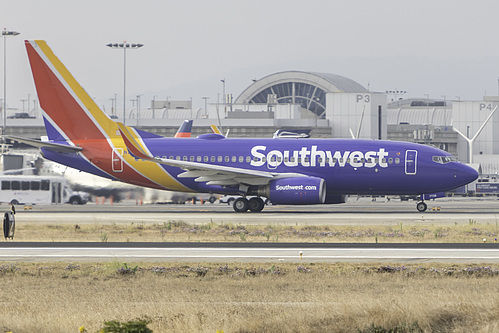 Southwest Airlines Boeing 737-700 N7738A at Los Angeles International Airport (KLAX/LAX) Southwest Airlines Boeing 737-700 N7738A at Los Angeles International Airport (KLAX/LAX)