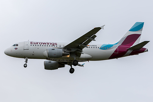 Eurowings Airbus A319-100 D-ABGQ at London Heathrow Airport (EGLL/LHR)