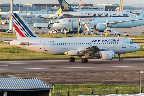 Air France Airbus A319-100 F-GRHU at London Heathrow Airport (EGLL/LHR)