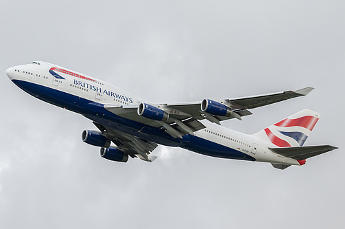 British Airways Boeing 747-400 G-BYGB at London Heathrow Airport (EGLL/LHR) British Airways Boeing 747-400 G-BYGB at London Heathrow Airport (EGLL/LHR)