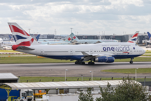 British Airways Boeing 747-400 G-CIVC at London Heathrow Airport (EGLL/LHR) British Airways Boeing 747-400 G-CIVC at London Heathrow Airport (EGLL/LHR)