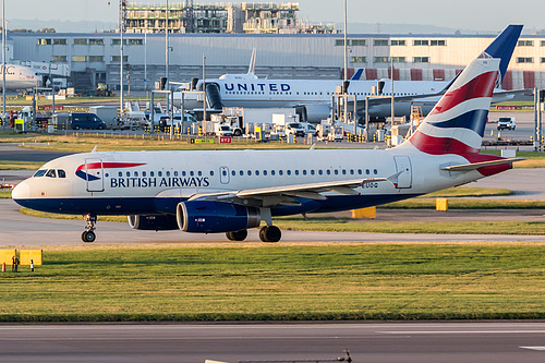 British Airways Airbus A319-100 G-EUOG at London Heathrow Airport (EGLL/LHR) British Airways Airbus A319-100 G-EUOG at London Heathrow Airport (EGLL/LHR)