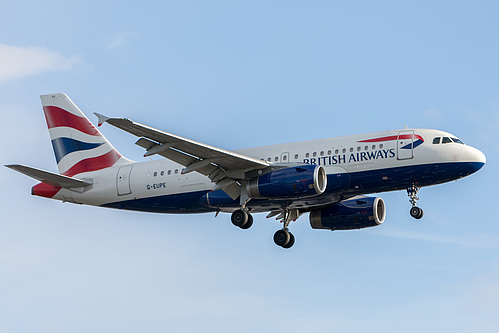 British Airways Airbus A319-100 G-EUPE at London Heathrow Airport (EGLL/LHR) British Airways Airbus A319-100 G-EUPE at London Heathrow Airport (EGLL/LHR)