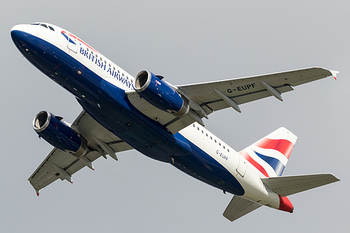 British Airways Airbus A319-100 G-EUPF at London Heathrow Airport (EGLL/LHR) British Airways Airbus A319-100 G-EUPF at London Heathrow Airport (EGLL/LHR)