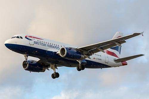 British Airways Airbus A319-100 G-EUPO at London Heathrow Airport (EGLL/LHR) British Airways Airbus A319-100 G-EUPO at London Heathrow Airport (EGLL/LHR)