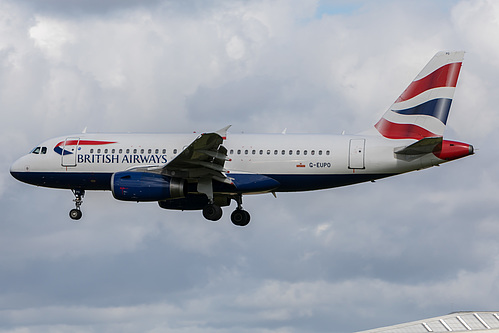British Airways Airbus A319-100 G-EUPO at London Heathrow Airport (EGLL/LHR) British Airways Airbus A319-100 G-EUPO at London Heathrow Airport (EGLL/LHR)