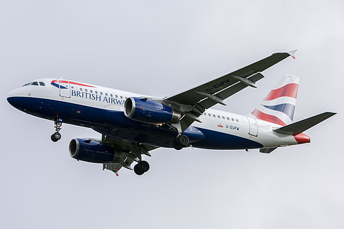 British Airways Airbus A319-100 G-EUPW at London Heathrow Airport (EGLL/LHR) British Airways Airbus A319-100 G-EUPW at London Heathrow Airport (EGLL/LHR)