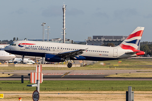 British Airways Airbus A320-200 G-EUUA at London Heathrow Airport (EGLL/LHR)