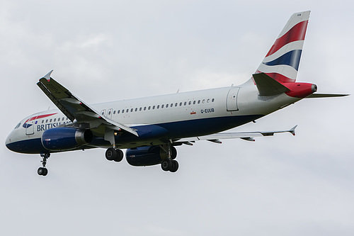 British Airways Airbus A320-200 G-EUUB at London Heathrow Airport (EGLL/LHR)