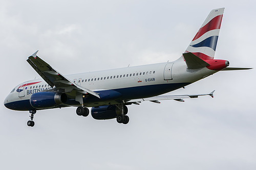 British Airways Airbus A320-200 G-EUUB at London Heathrow Airport (EGLL/LHR) British Airways Airbus A320-200 G-EUUB at London Heathrow Airport (EGLL/LHR)
