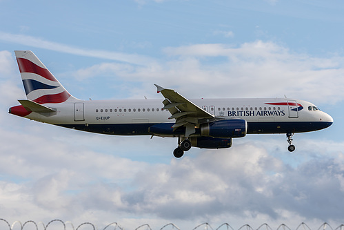 British Airways Airbus A320-200 G-EUUP at London Heathrow Airport (EGLL/LHR) British Airways Airbus A320-200 G-EUUP at London Heathrow Airport (EGLL/LHR)