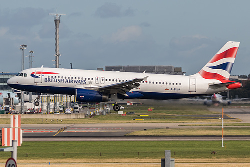 British Airways Airbus A320-200 G-EUUP at London Heathrow Airport (EGLL/LHR) British Airways Airbus A320-200 G-EUUP at London Heathrow Airport (EGLL/LHR)