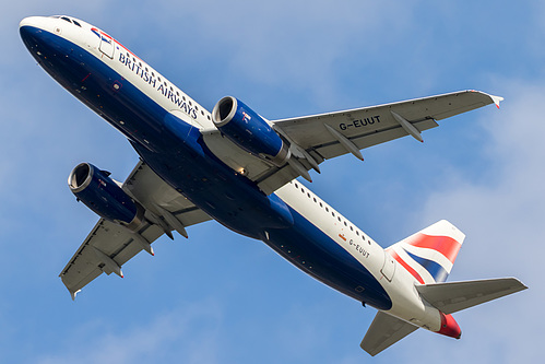British Airways Airbus A320-200 G-EUUT at London Heathrow Airport (EGLL/LHR)