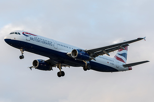 British Airways Airbus A321-200 G-EUXI at London Heathrow Airport (EGLL/LHR) British Airways Airbus A321-200 G-EUXI at London Heathrow Airport (EGLL/LHR)