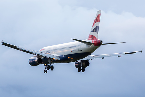 British Airways Airbus A320-200 G-EUYF at London Heathrow Airport (EGLL/LHR) British Airways Airbus A320-200 G-EUYF at London Heathrow Airport (EGLL/LHR)