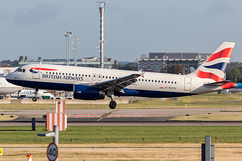 British Airways Airbus A320-200 G-EUYH at London Heathrow Airport (EGLL/LHR)
