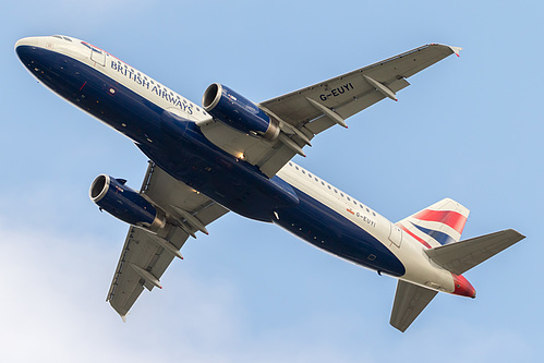 British Airways Airbus A320-200 G-EUYI at London Heathrow Airport (EGLL/LHR) British Airways Airbus A320-200 G-EUYI at London Heathrow Airport (EGLL/LHR)