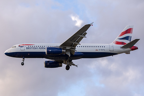 British Airways Airbus A320-200 G-EUYL at London Heathrow Airport (EGLL/LHR) British Airways Airbus A320-200 G-EUYL at London Heathrow Airport (EGLL/LHR)