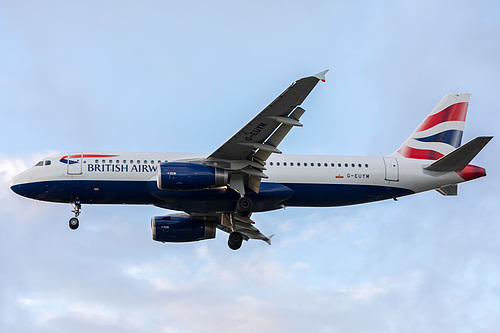 British Airways Airbus A320-200 G-EUYM at London Heathrow Airport (EGLL/LHR)