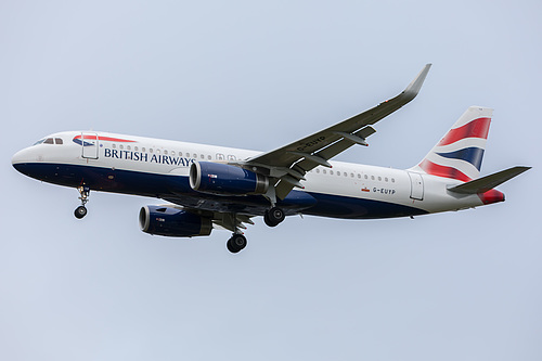 British Airways Airbus A320-200 G-EUYP at London Heathrow Airport (EGLL/LHR) British Airways Airbus A320-200 G-EUYP at London Heathrow Airport (EGLL/LHR)