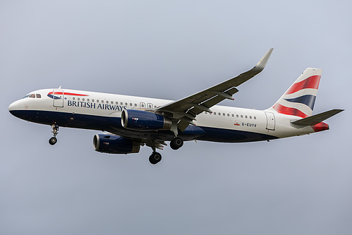 British Airways Airbus A320-200 G-EUYV at London Heathrow Airport (EGLL/LHR) British Airways Airbus A320-200 G-EUYV at London Heathrow Airport (EGLL/LHR)