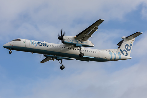 Flybe DHC Dash-8-400 G-JECI at London Heathrow Airport (EGLL/LHR)