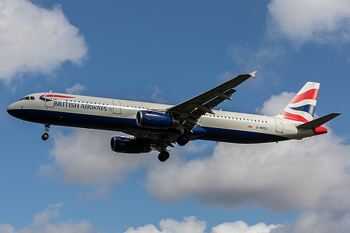 British Airways Airbus A321-200 G-MEDJ at London Heathrow Airport (EGLL/LHR) British Airways Airbus A321-200 G-MEDJ at London Heathrow Airport (EGLL/LHR)