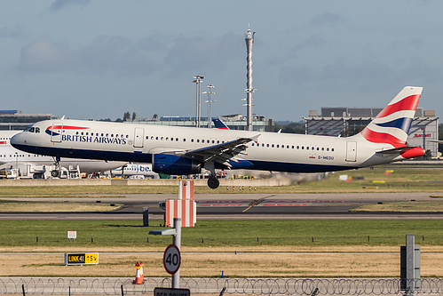British Airways Airbus A321-200 G-MEDU at London Heathrow Airport (EGLL/LHR) British Airways Airbus A321-200 G-MEDU at London Heathrow Airport (EGLL/LHR)