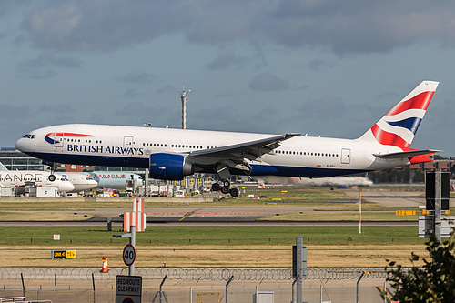 British Airways Boeing 777-200ER G-VIIJ at London Heathrow Airport (EGLL/LHR) British Airways Boeing 777-200ER G-VIIJ at London Heathrow Airport (EGLL/LHR)