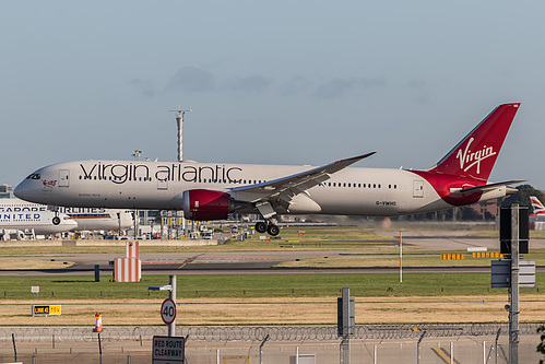 Virgin Atlantic Boeing 787-9 G-VWHO at London Heathrow Airport (EGLL/LHR) Virgin Atlantic Boeing 787-9 G-VWHO at London Heathrow Airport (EGLL/LHR)