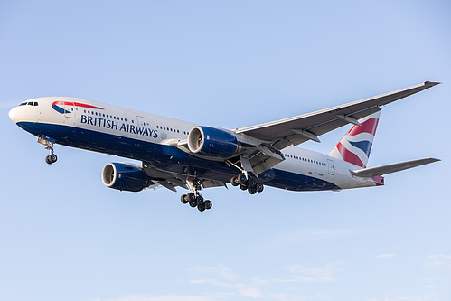 British Airways Boeing 777-200ER G-YMMC at London Heathrow Airport (EGLL/LHR) British Airways Boeing 777-200ER G-YMMC at London Heathrow Airport (EGLL/LHR)