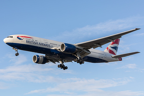 British Airways Boeing 777-200ER G-YMMI at London Heathrow Airport (EGLL/LHR) British Airways Boeing 777-200ER G-YMMI at London Heathrow Airport (EGLL/LHR)