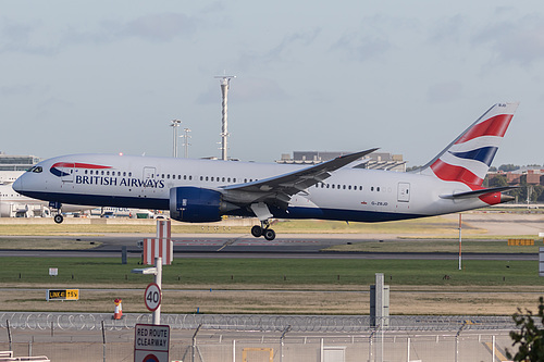 British Airways Boeing 787-8 G-ZBJD at London Heathrow Airport (EGLL/LHR) British Airways Boeing 787-8 G-ZBJD at London Heathrow Airport (EGLL/LHR)