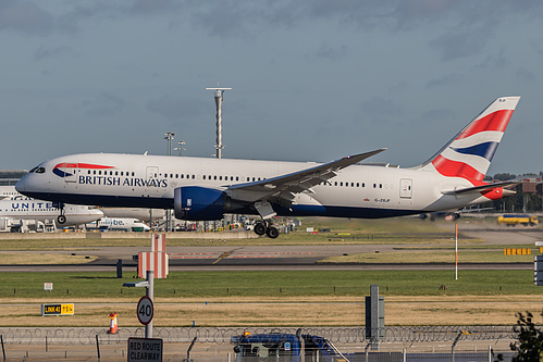 British Airways Boeing 787-8 G-ZBJF at London Heathrow Airport (EGLL/LHR) British Airways Boeing 787-8 G-ZBJF at London Heathrow Airport (EGLL/LHR)