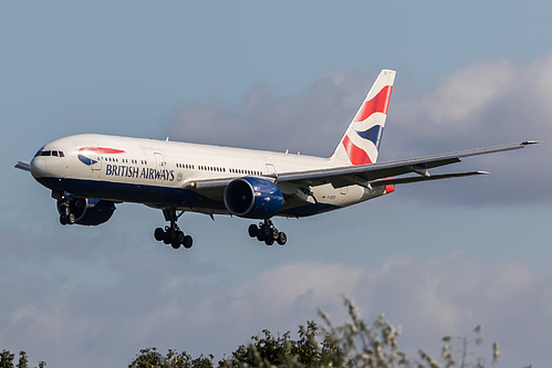 British Airways Boeing 777-200 G-ZZZC at London Heathrow Airport (EGLL/LHR) British Airways Boeing 777-200 G-ZZZC at London Heathrow Airport (EGLL/LHR)