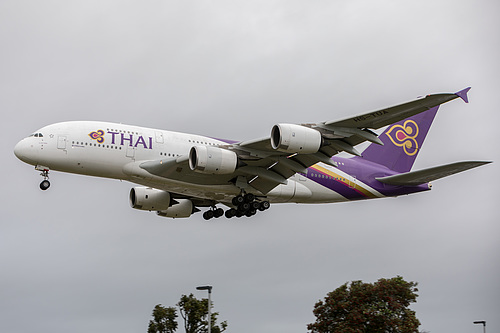 Thai Airways Airbus A380-800 HS-TUA at London Heathrow Airport (EGLL/LHR) Thai Airways Airbus A380-800 HS-TUA at London Heathrow Airport (EGLL/LHR)