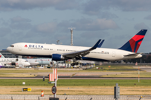 Delta Air Lines Boeing 767-300ER N175DN at London Heathrow Airport (EGLL/LHR) Delta Air Lines Boeing 767-300ER N175DN at London Heathrow Airport (EGLL/LHR)