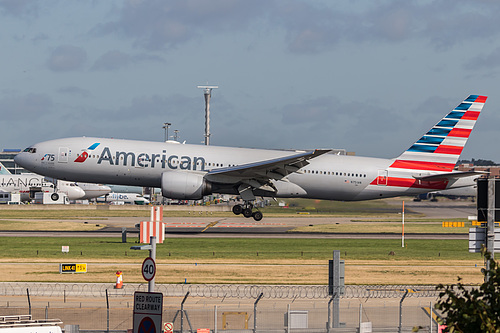 American Airlines Boeing 777-200ER N751AN at London Heathrow Airport (EGLL/LHR)