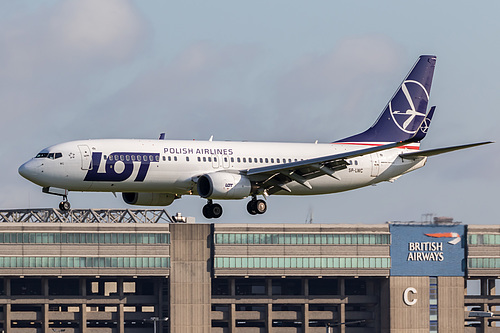 LOT Polish Airlines Boeing 737-800 SP-LWC at London Heathrow Airport (EGLL/LHR)