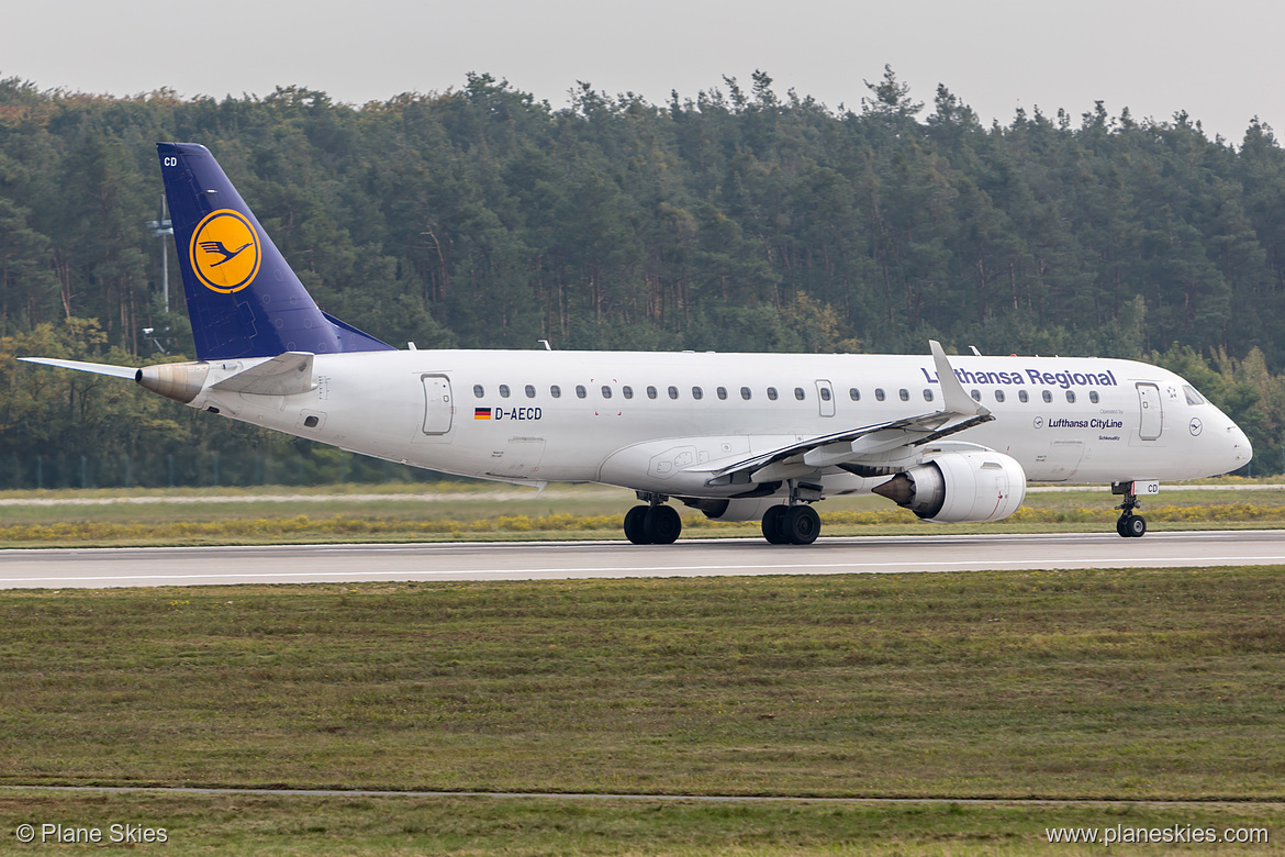 Lufthansa CityLine Embraer ERJ-190 D-AECD at Frankfurt am Main International Airport (EDDF/FRA)